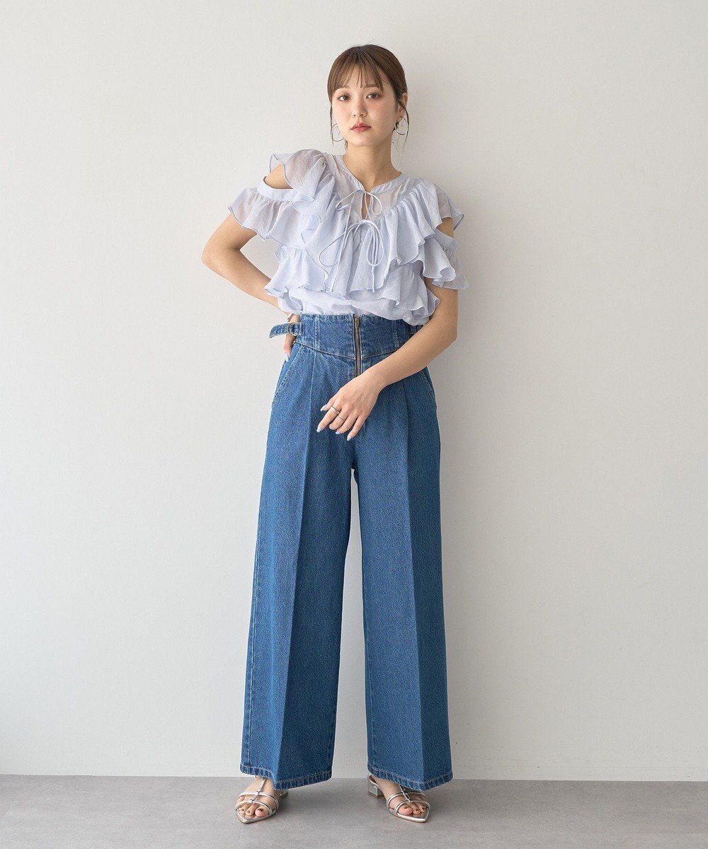 earth music&ecology ２ＷＡＹフリルブラウス 