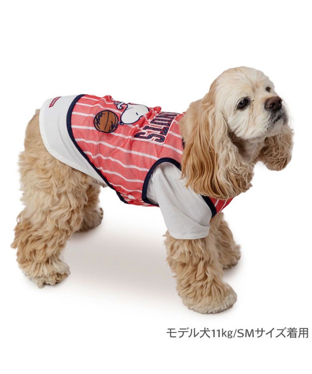 PET PARADISE スヌーピー ビブスＴシャツ 《ホワイト》 中型犬 