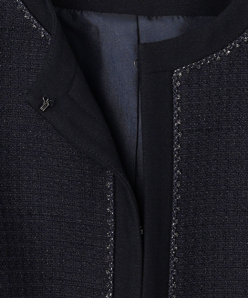 ANY SIS リップルボーダーストレッチ ジャケット 