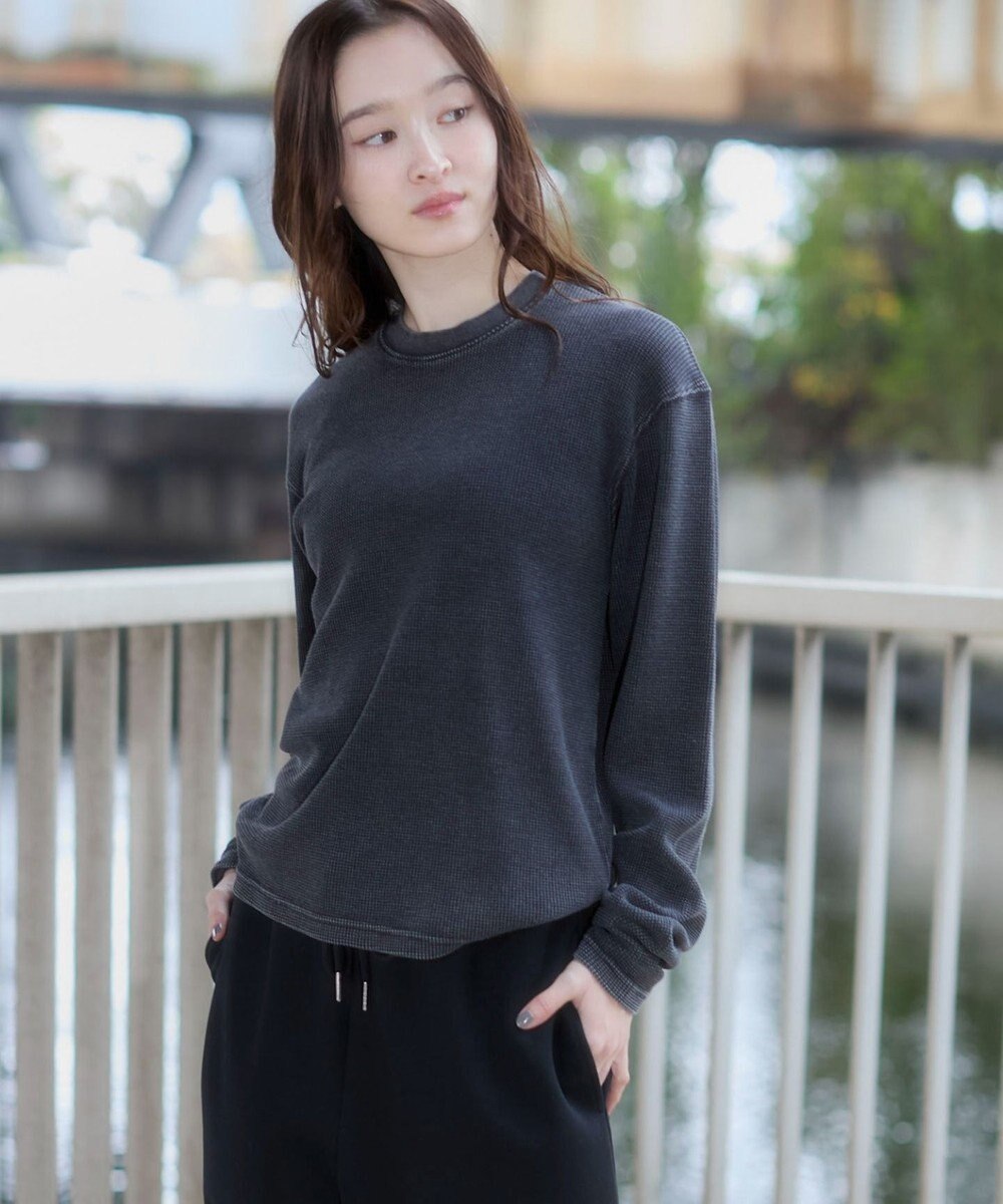 WEGO 【ユニセックス着用ITEM/MLサイズ展開】ワッフルT（LS） 