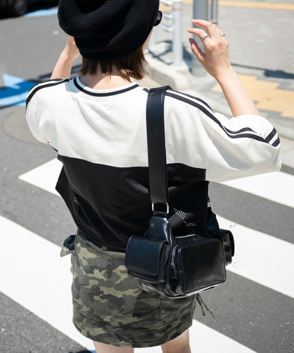 WEGO 2ライン切り替えメッシュショートT 