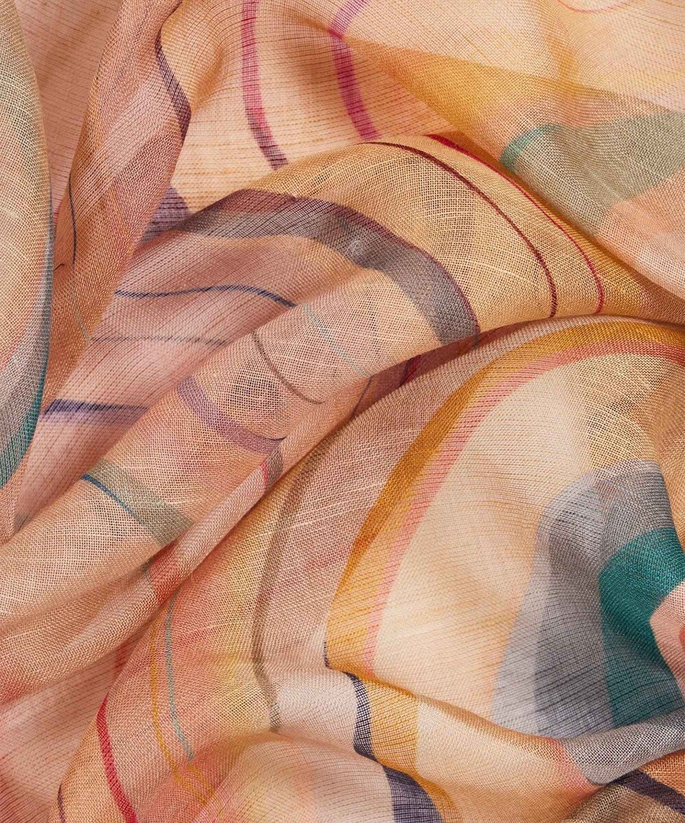 Paul Smith リネンブレンド Swirl スカーフ 