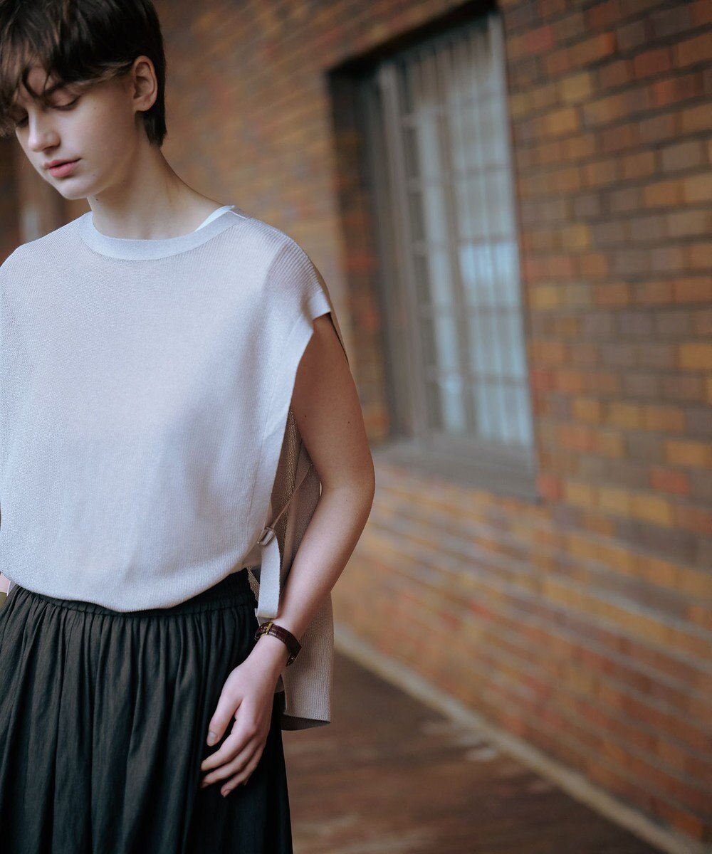 J.PRESS LADIES 【WEB限定カラーあり・洗える】FINE SLEEVELESS ニット タンクトップ 