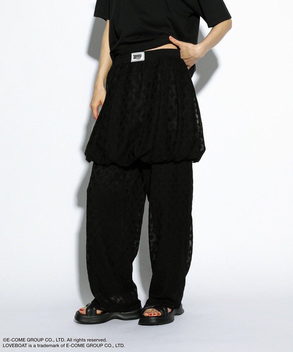 Green Parks ■ＬＯＶＥＢＯＡＴ　フラワーメッシュバルーンスカート 