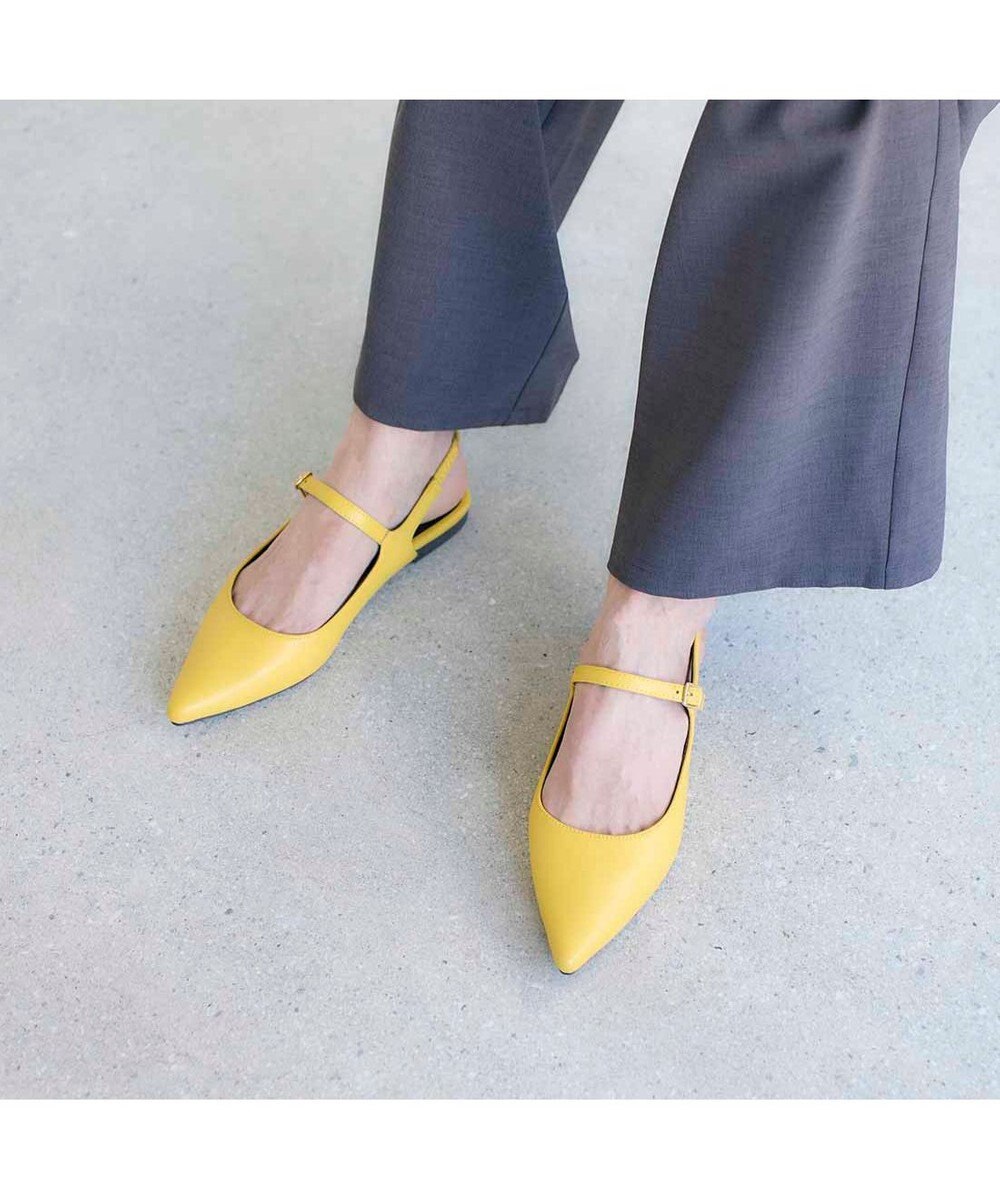 MODE ET JACOMO <noyau>ポインテッドトゥバックベルトパンプス 