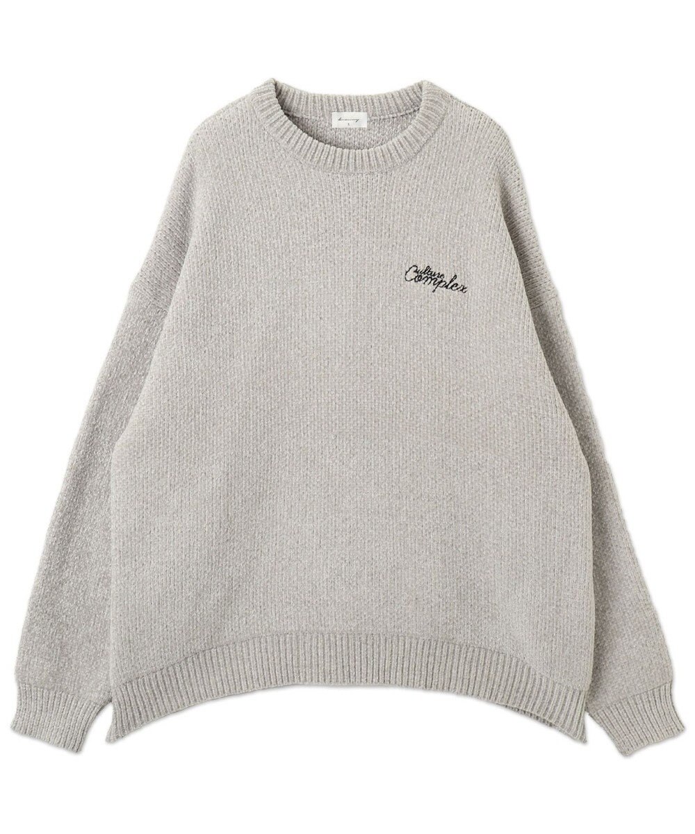 WEGO ベロアモールワンポイントプルオーバー 