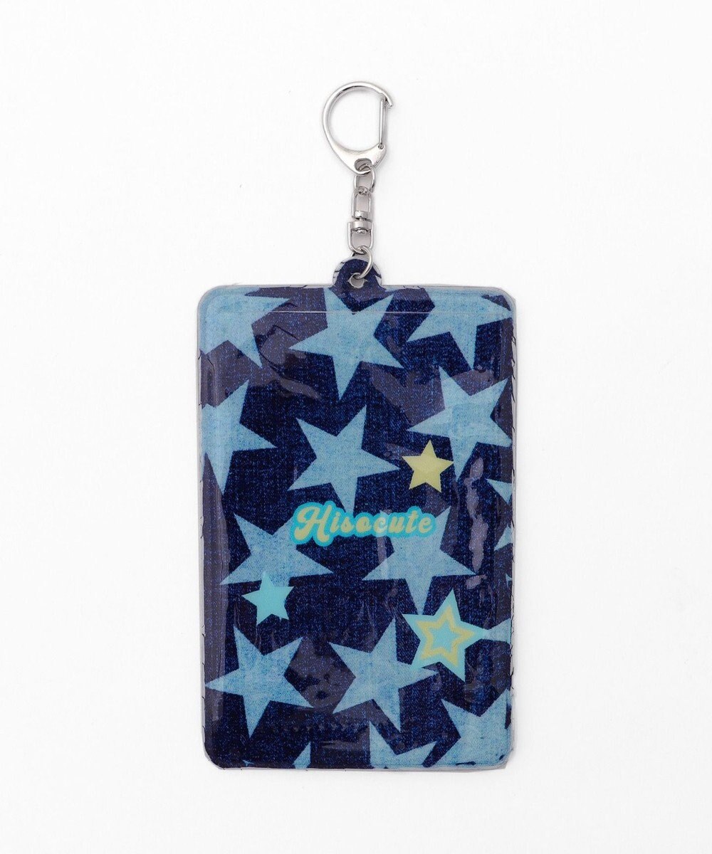 WEGO 【痛バ＆推し活グッズ】デニムグラフィックカードホルダーキーホルダー 