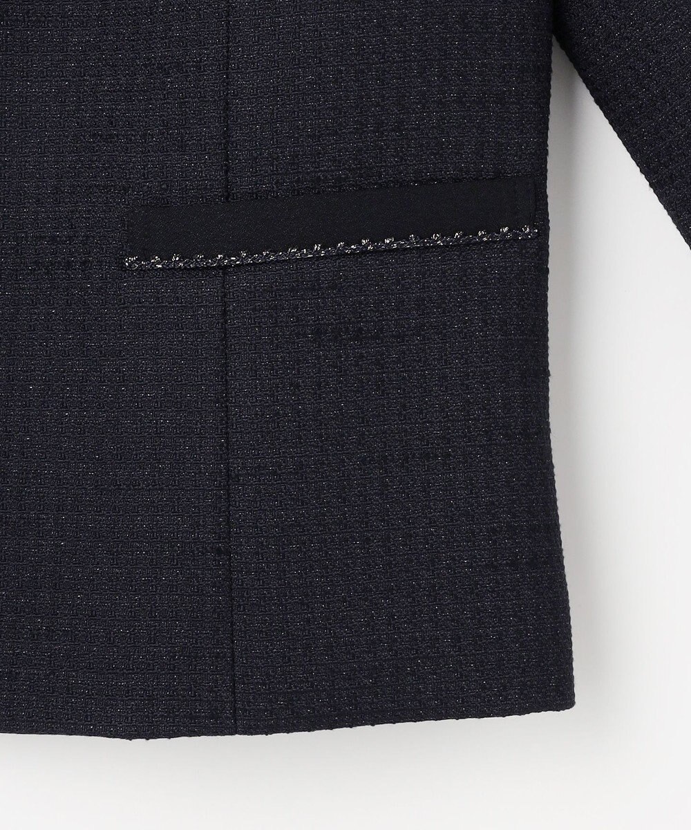 ANY SIS リップルボーダーストレッチ ジャケット 