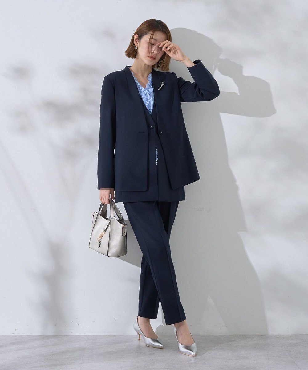 YECCA VECCA ストレッチピンタックパンツ 