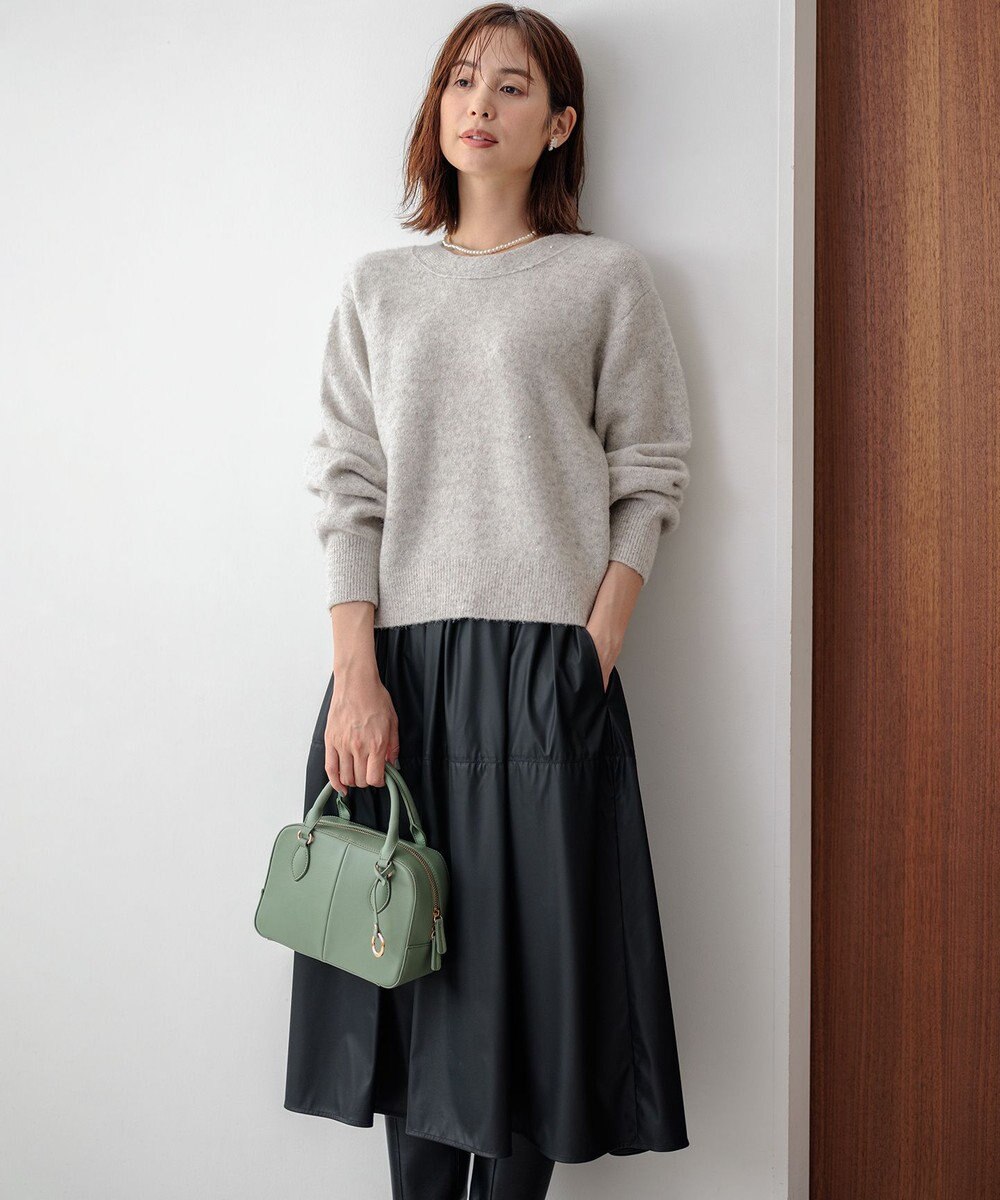 組曲 【人気商品再入荷！】スパンコールヤーン ニットカーディガン 