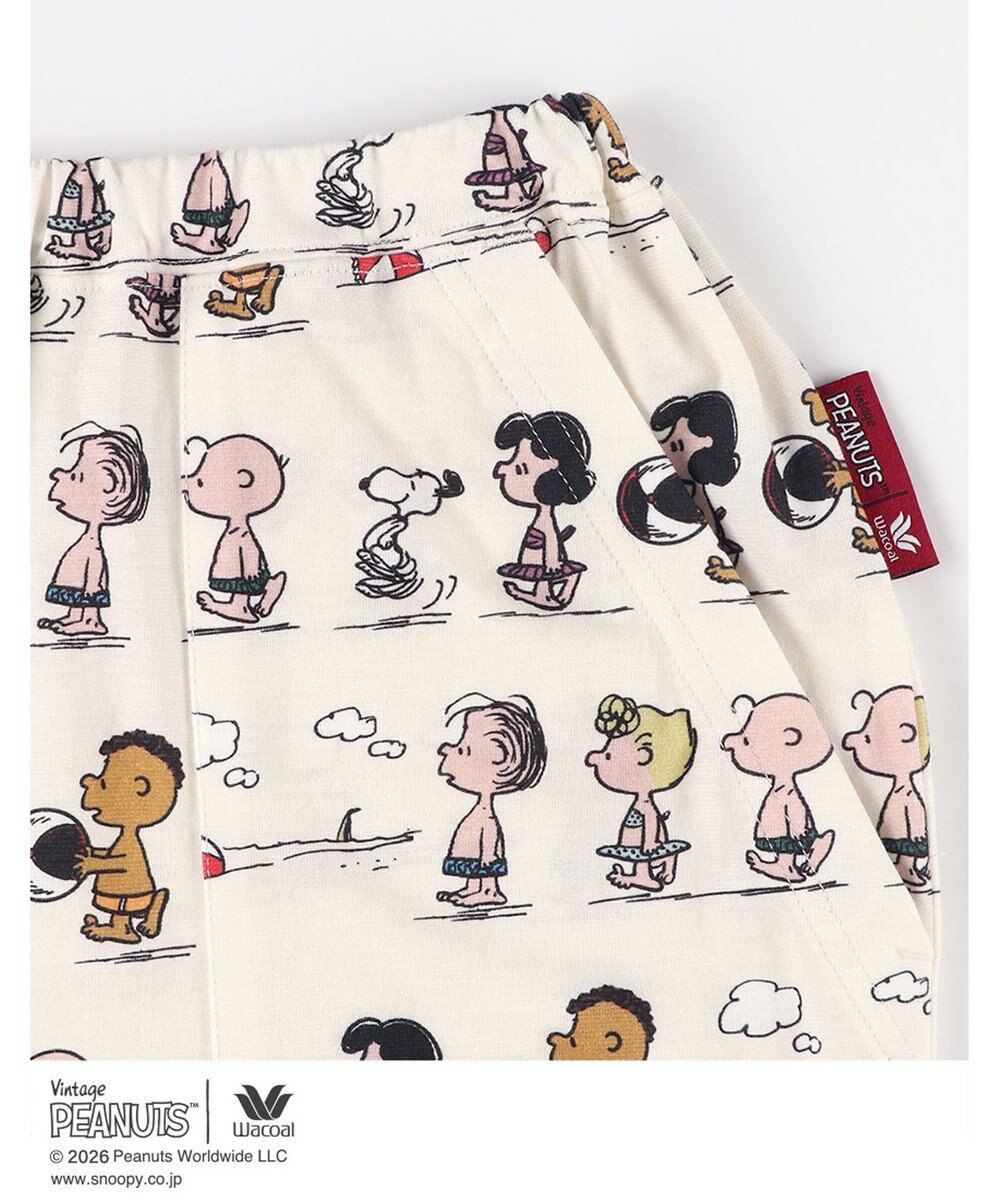 WACOAL PEANUTS ボトムス 8分丈 綿100%(本体) スヌーピー レディース FOT269 /ワコール 