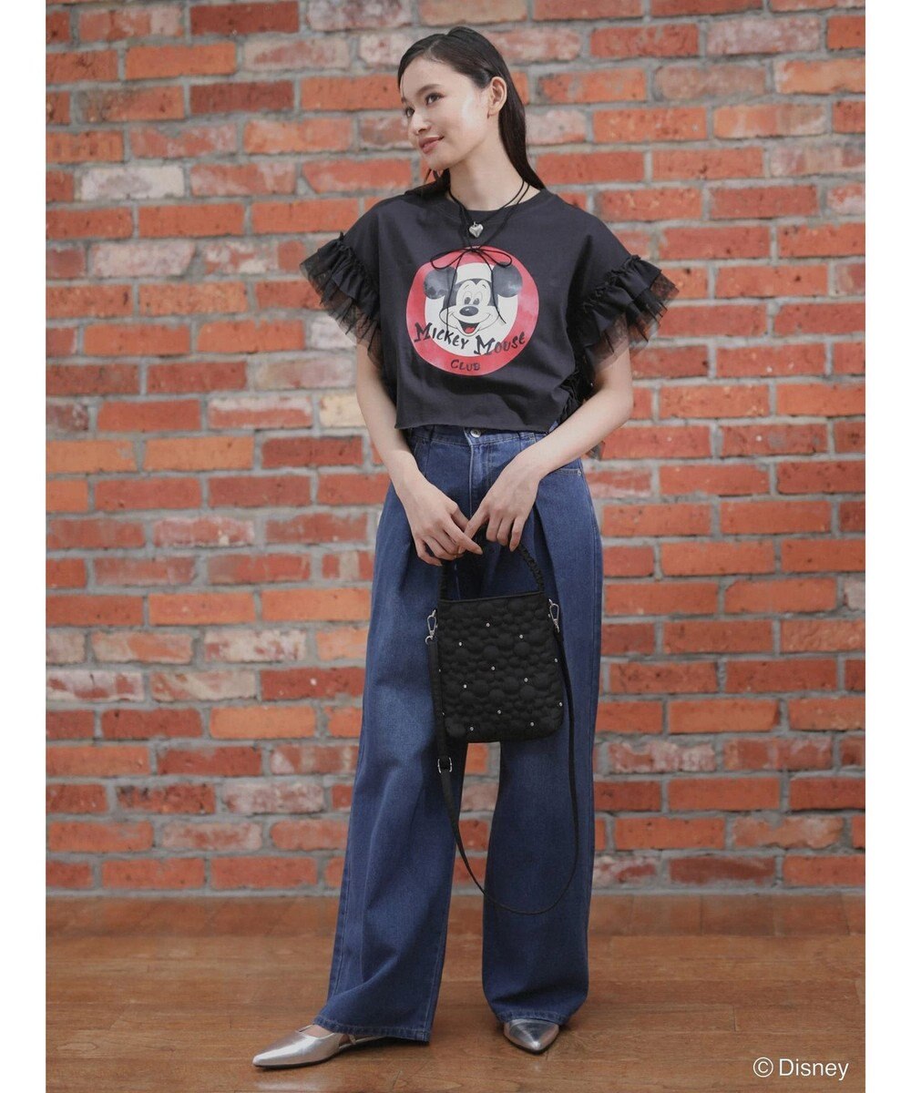 Green Parks ミッキーフレンド／キルティングビジューバッグ 