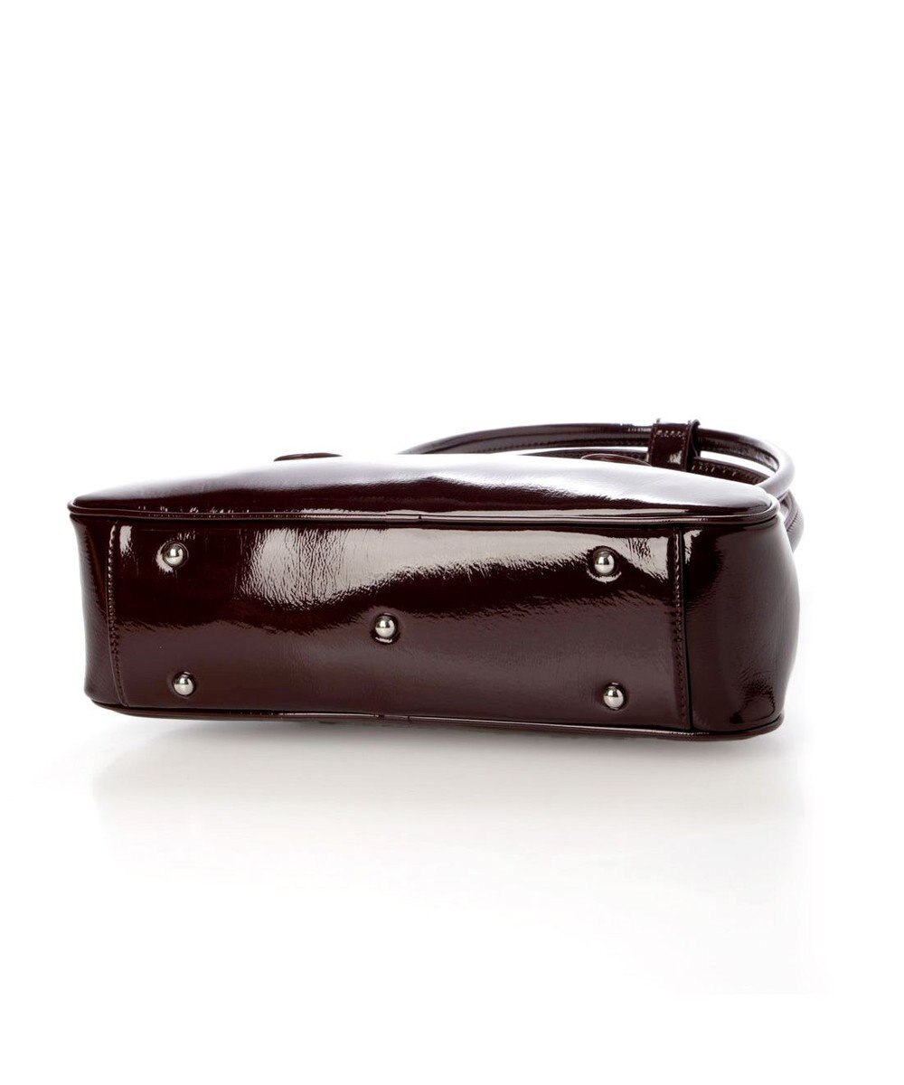 UNBILLION カシュカシュ cachecache / 横長エナメルボストン 