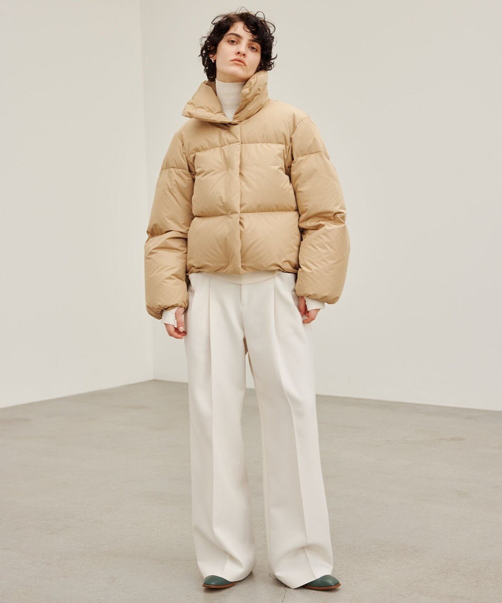 BEIGE， LAC / 2WAYストレッチワイドタックパンツ 