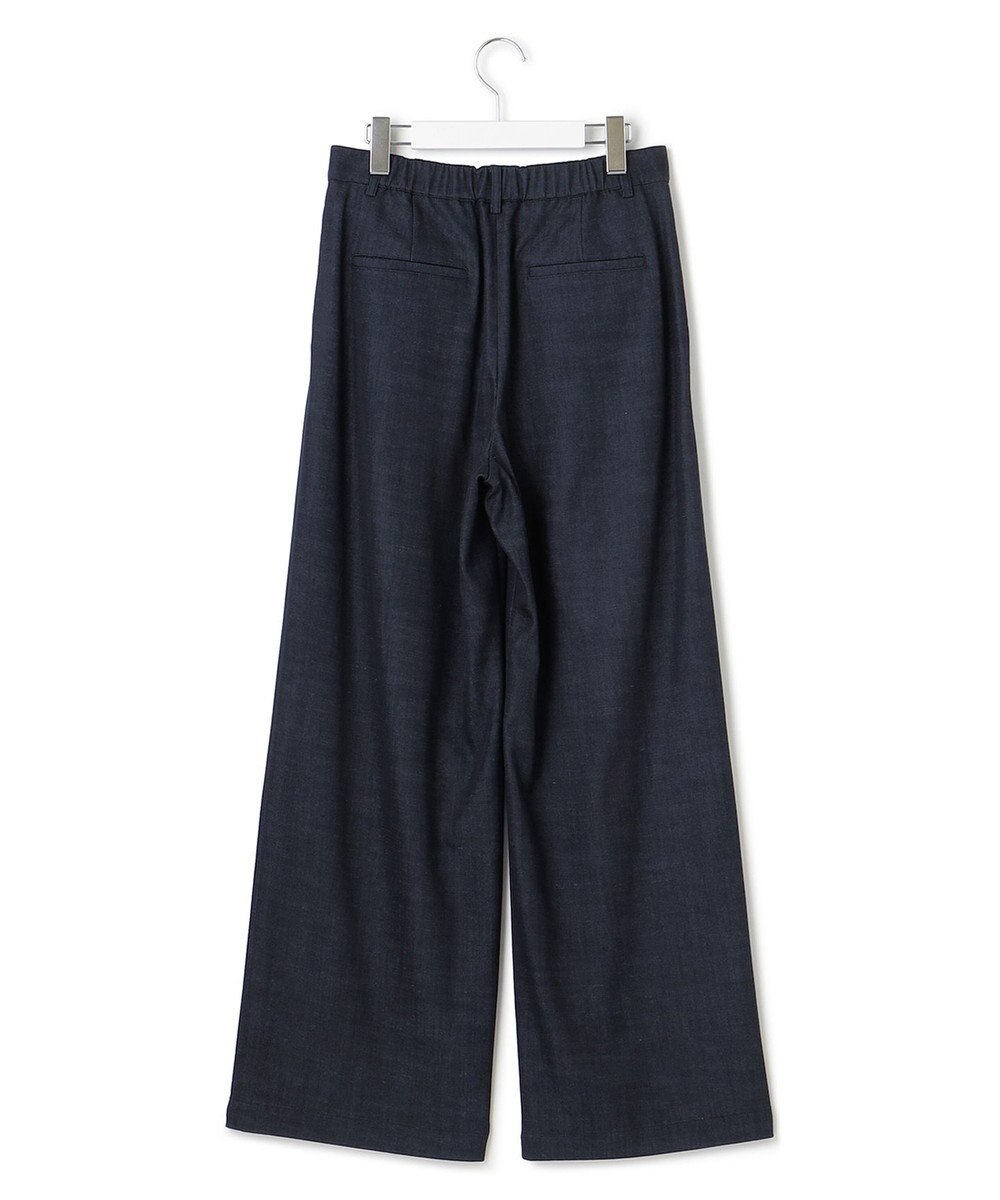 23区 デニムライクシャンブレー ワイドパンツ 