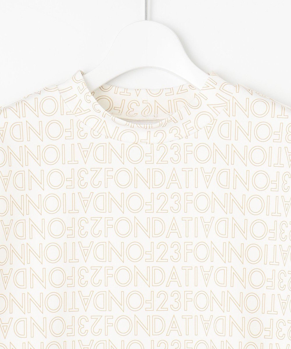 23区GOLF 【WOMEN】【23Fondation/WEB&一部店舗限定】ロゴ総柄 モックネックシャツ 