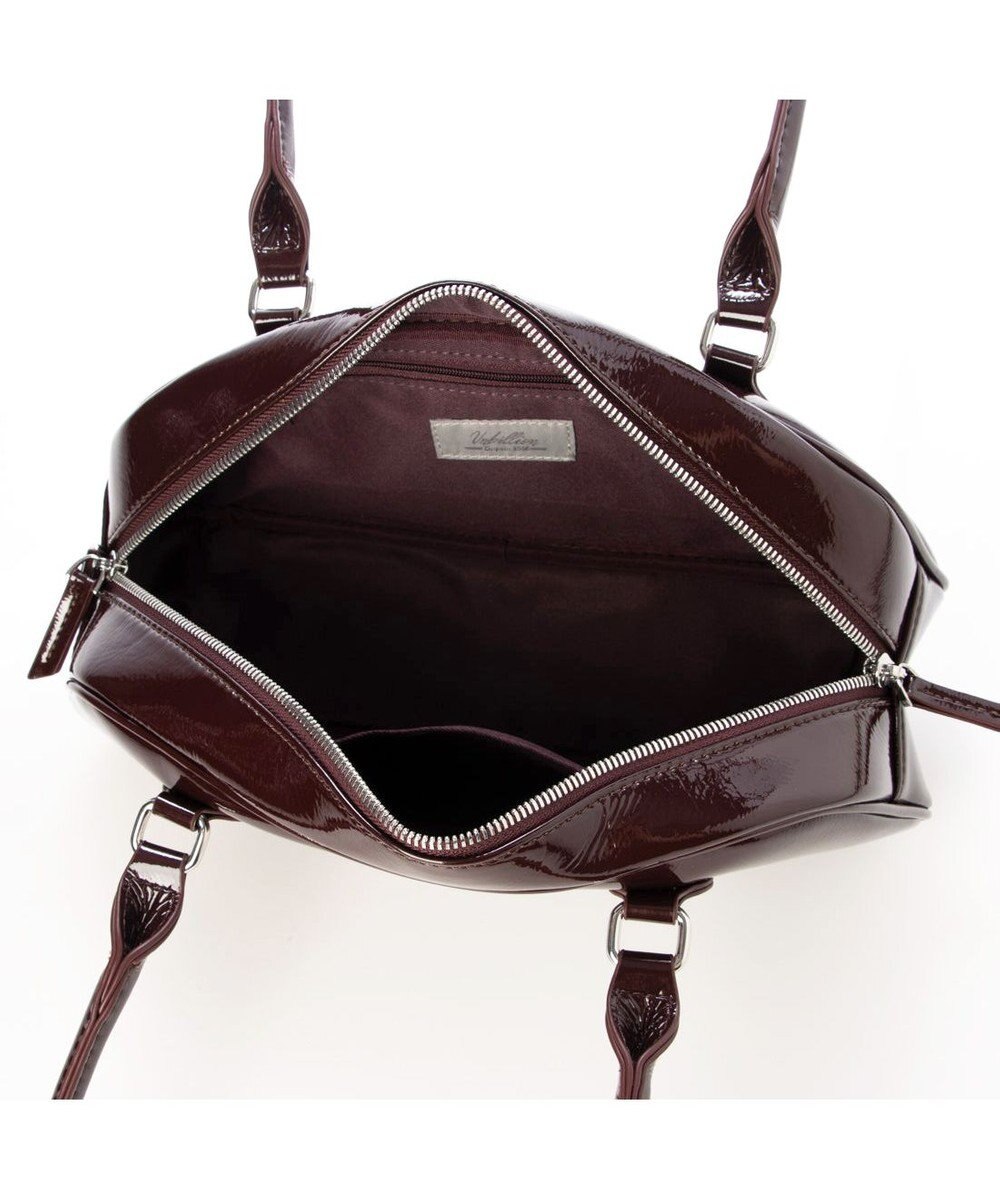 UNBILLION カシュカシュ cachecache / 横長エナメルボストン 