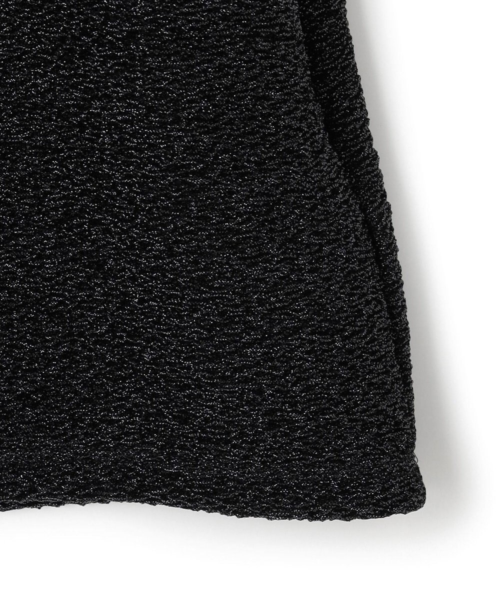 ICB L 【洗える】シャイニーラメジャガード カットソー 