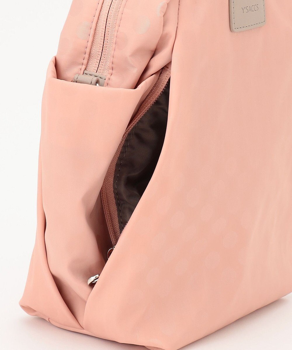 Y'SACCS はっ水ドットジャカード　ショートハンドル付き　軽量2wayショルダー 