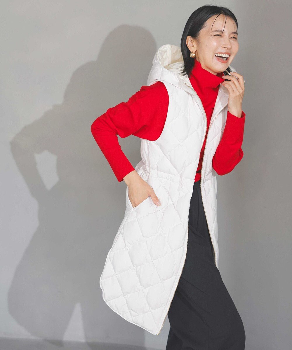 UNFILO L 【TAION×UNFILO 】フード付きジレ 