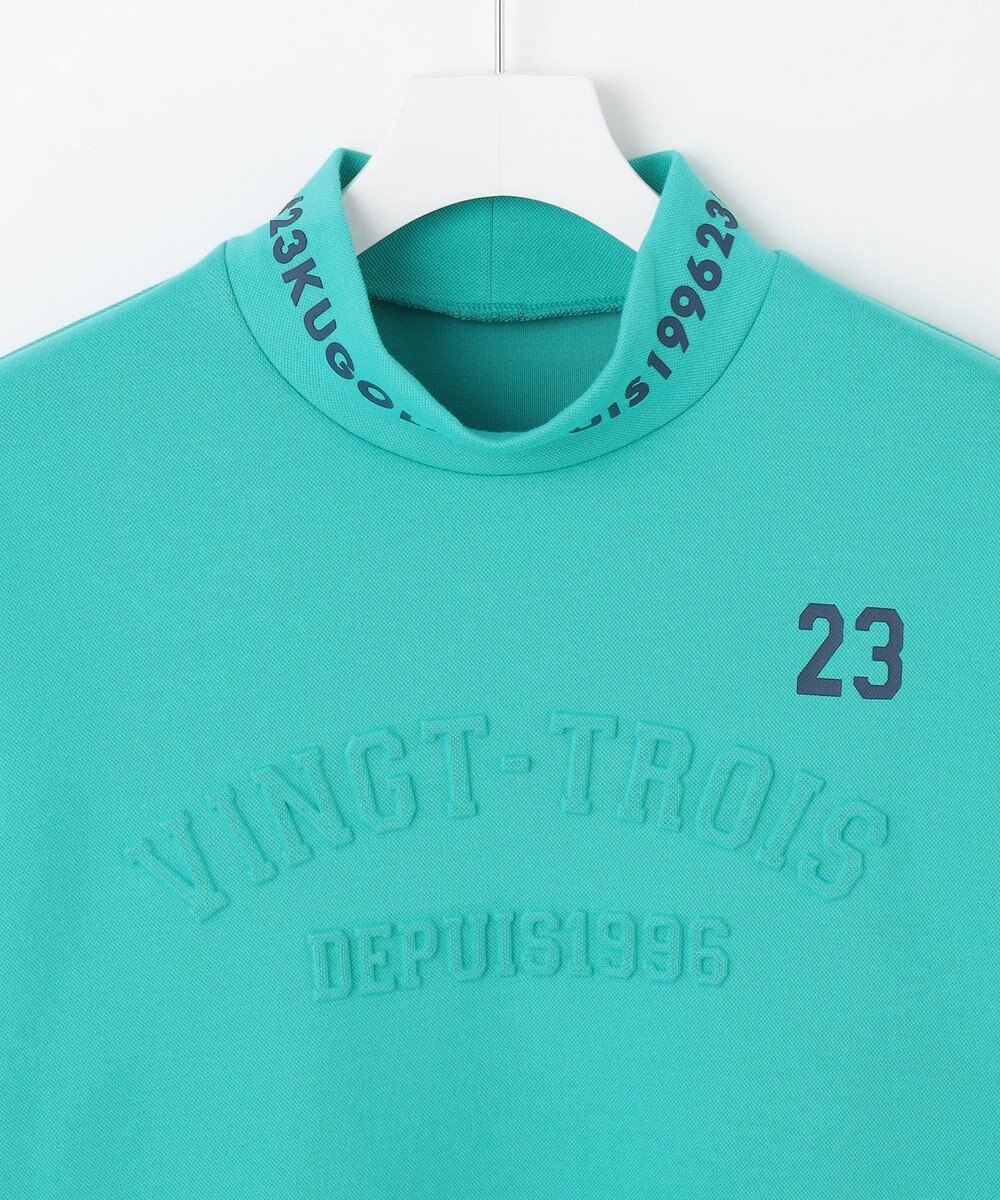 23区GOLF 【MEN】パターンからゴルフに合わせたしっかり素材のカノコダンボールモック 