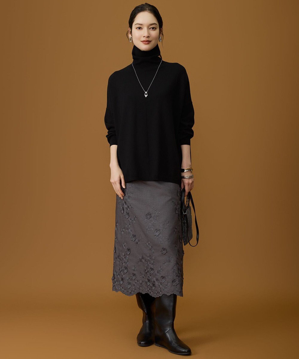 自由区 S 【SHIHOさん着用】エンブロイダリー スカート 