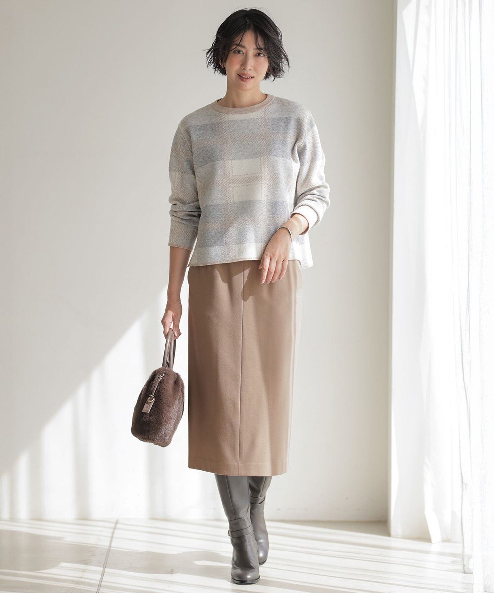 J.PRESS LADIES L SOFTサーモ2way ナロースカート 