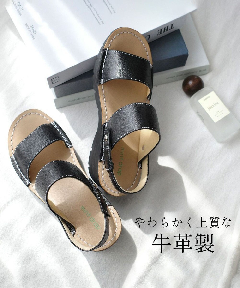 Pointer 本革 超軽量2WAY ツーバンドサンダル 