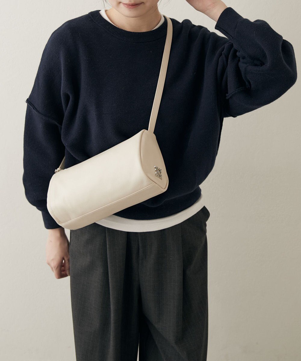 russet ソフトレザーロールショルダーバッグ(CE-1661) 