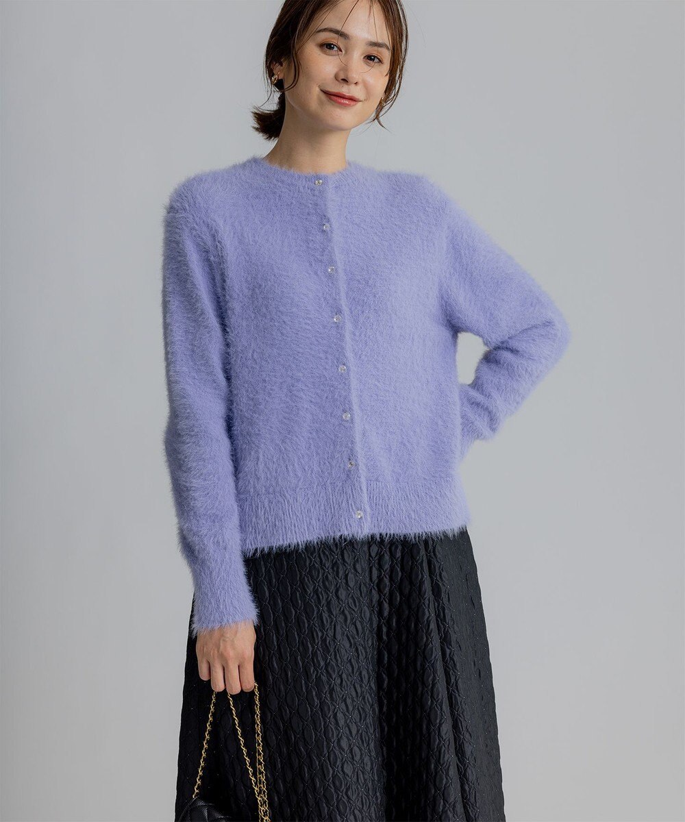 組曲 【前後着用可】2WAYナイロンファー ニット 