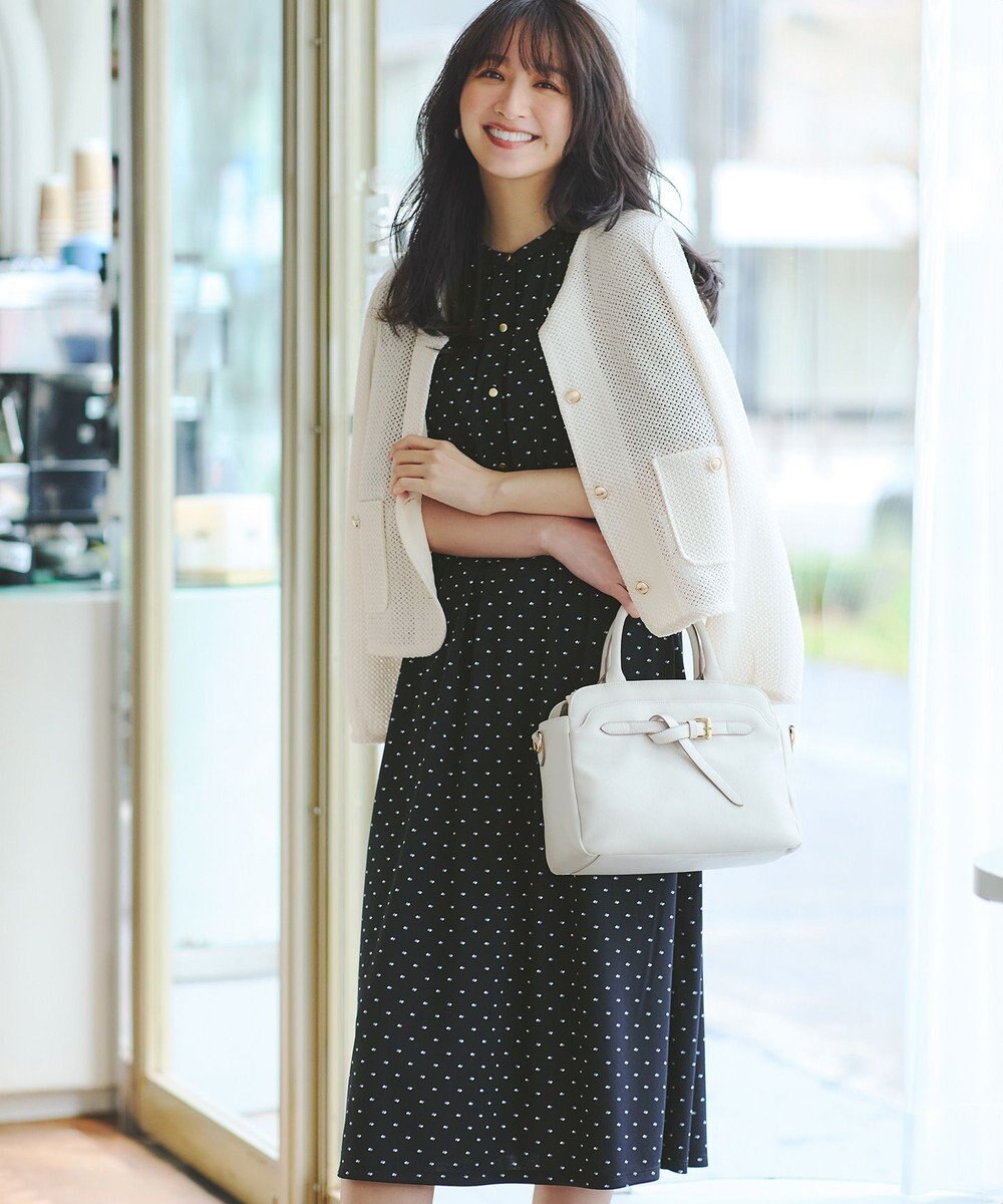 ANY SIS 【接触冷感・吸水速乾・UVケア】エアリードレープスムース ワンピース 