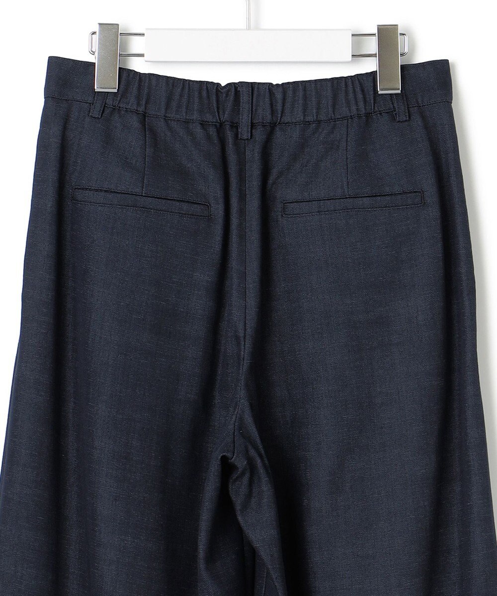 23区 デニムライクシャンブレー ワイドパンツ 