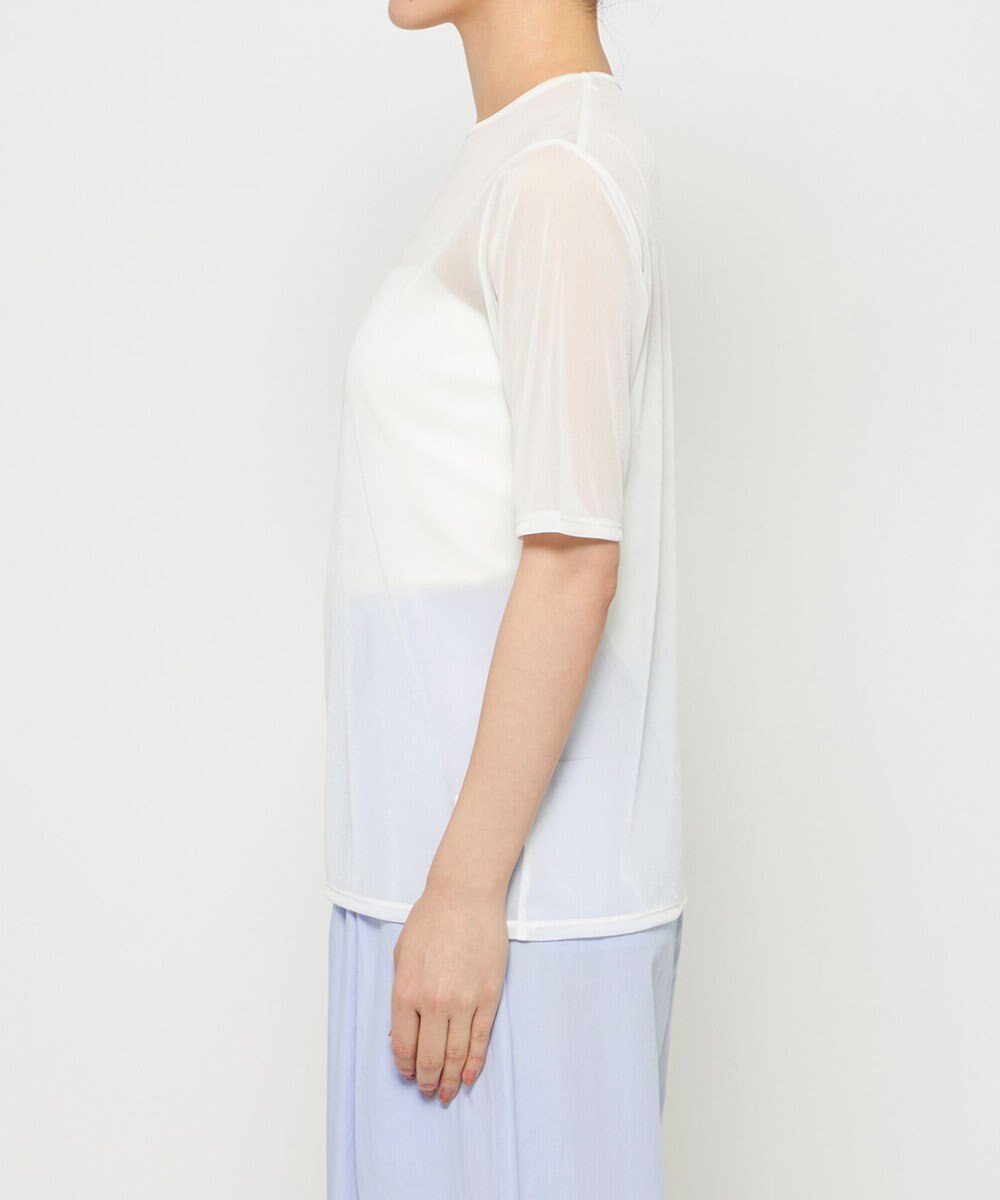 uncrave トリコットシフォン ハーフスリーブカットソー 