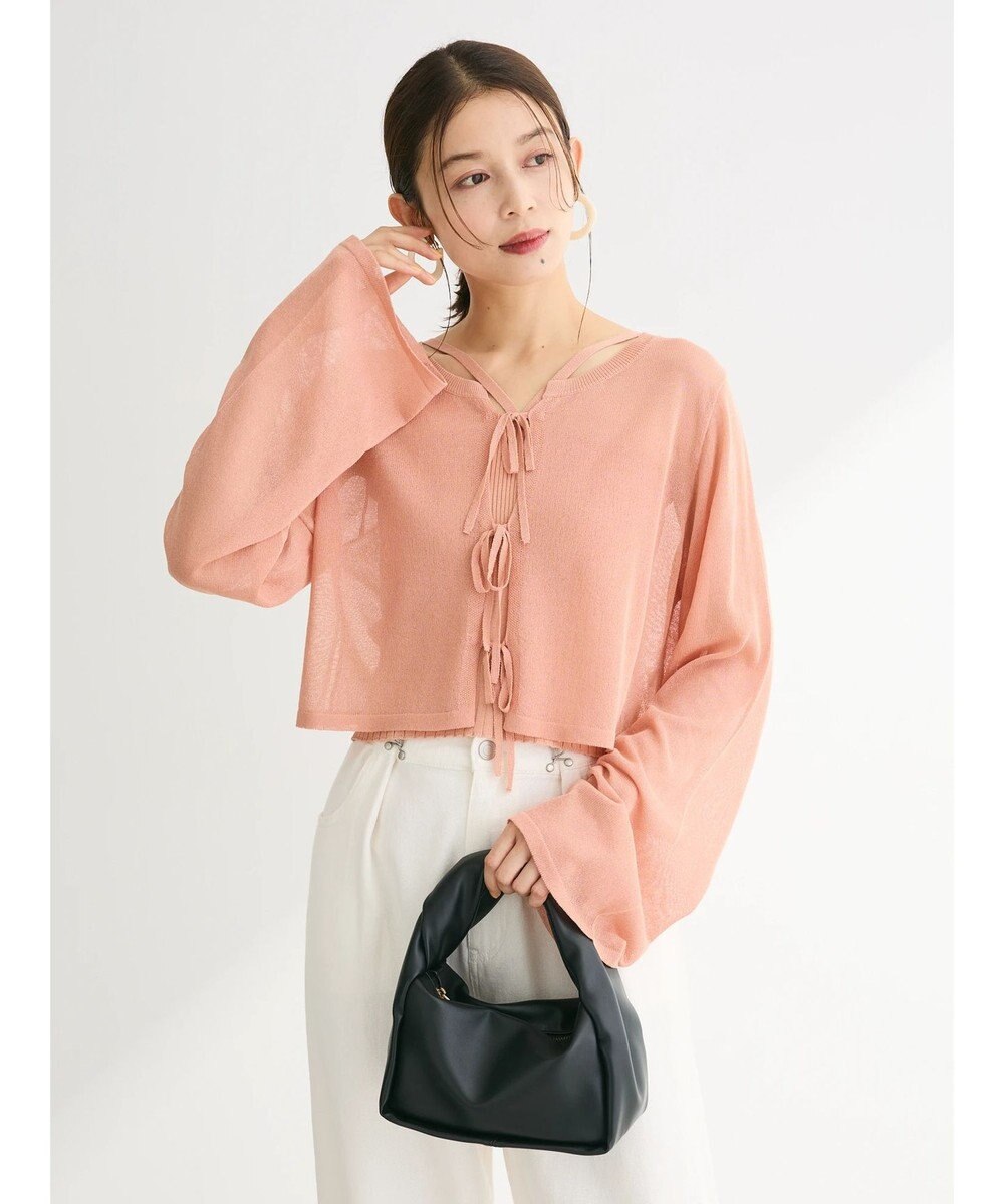 Green Parks ・swing by SET2点ニットカーデ&ニットキャミ 