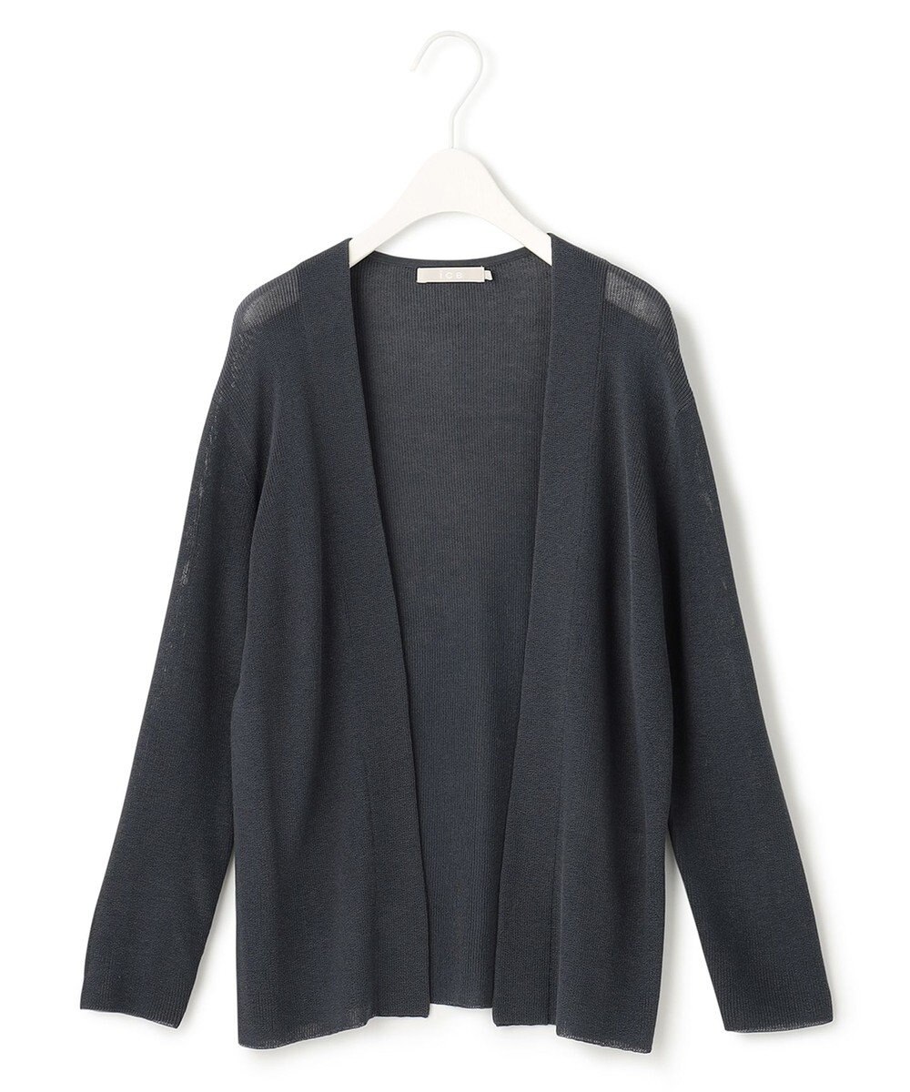 ICB L 【WEB限定カラーあり・洗える】コットンアセテートカーディガン 