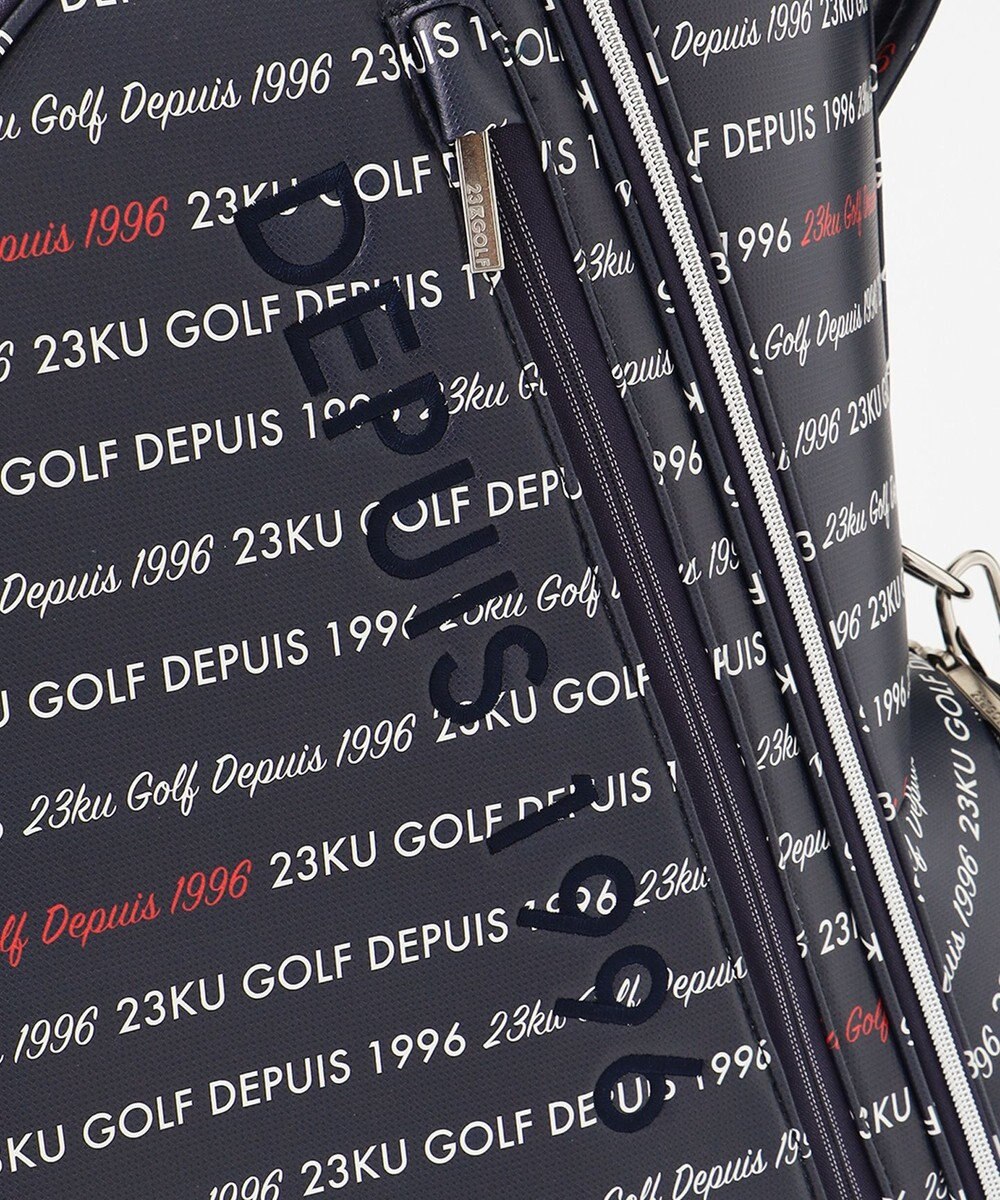 23区GOLF 【UNISEX】ロゴ総柄 キャディバッグ 
