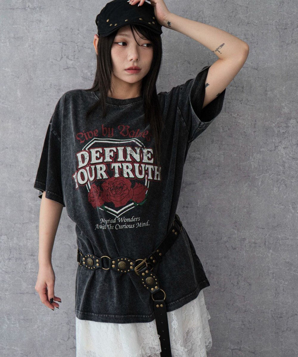 WEGO ヴィンテージウォッシュグラフィックBIGT 