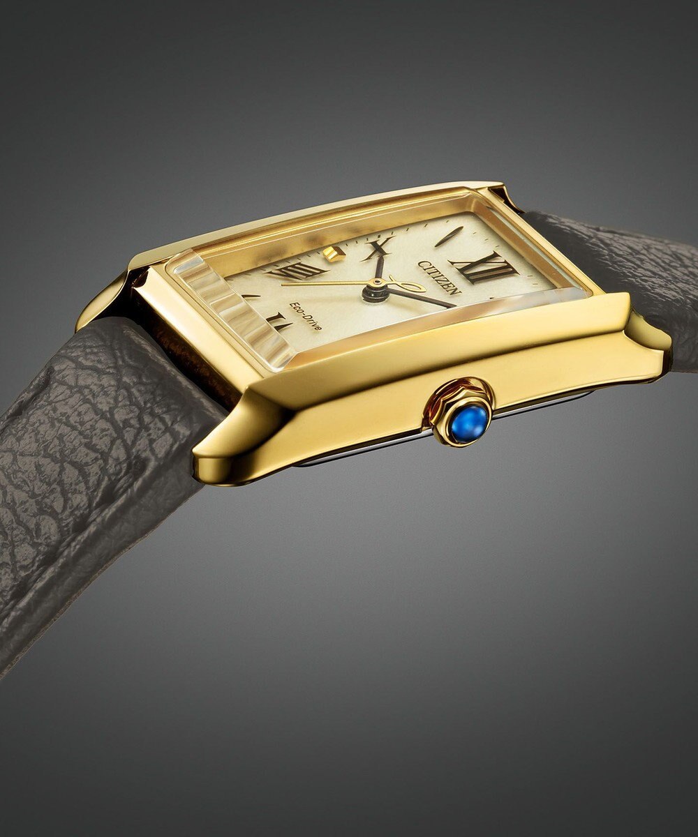 CITIZEN 【電池交換不要】レクタンギュラーウオッチ イエローゴールドEW5622-09P 