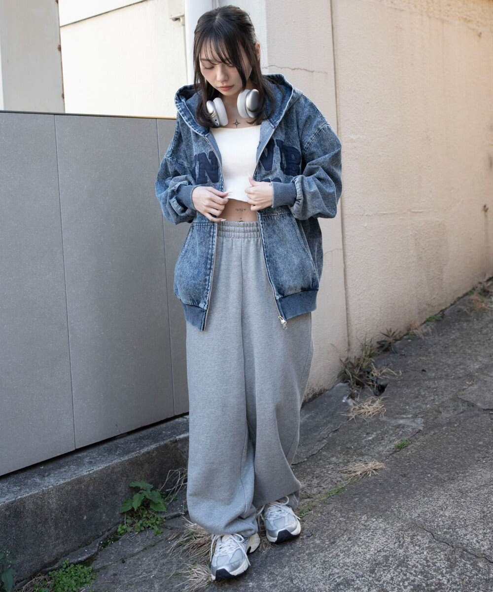 WEGO カレッジロゴBIGZIPパーカー 