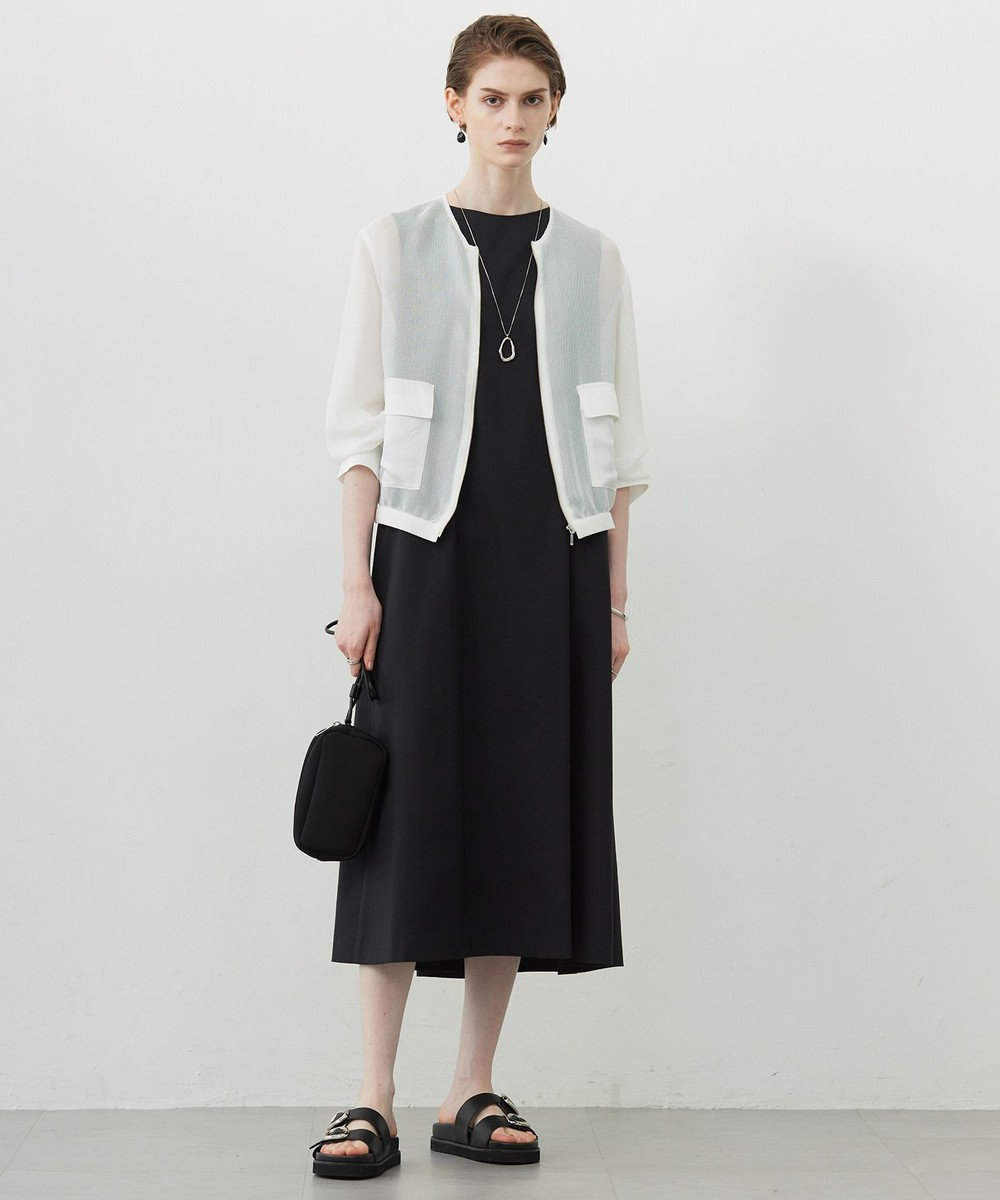 ICB L 【洗える】Ta/Peメッシュ ブルゾン 