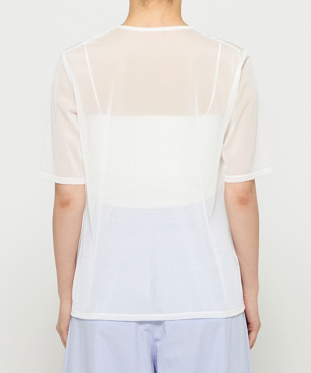 uncrave トリコットシフォン ハーフスリーブカットソー 