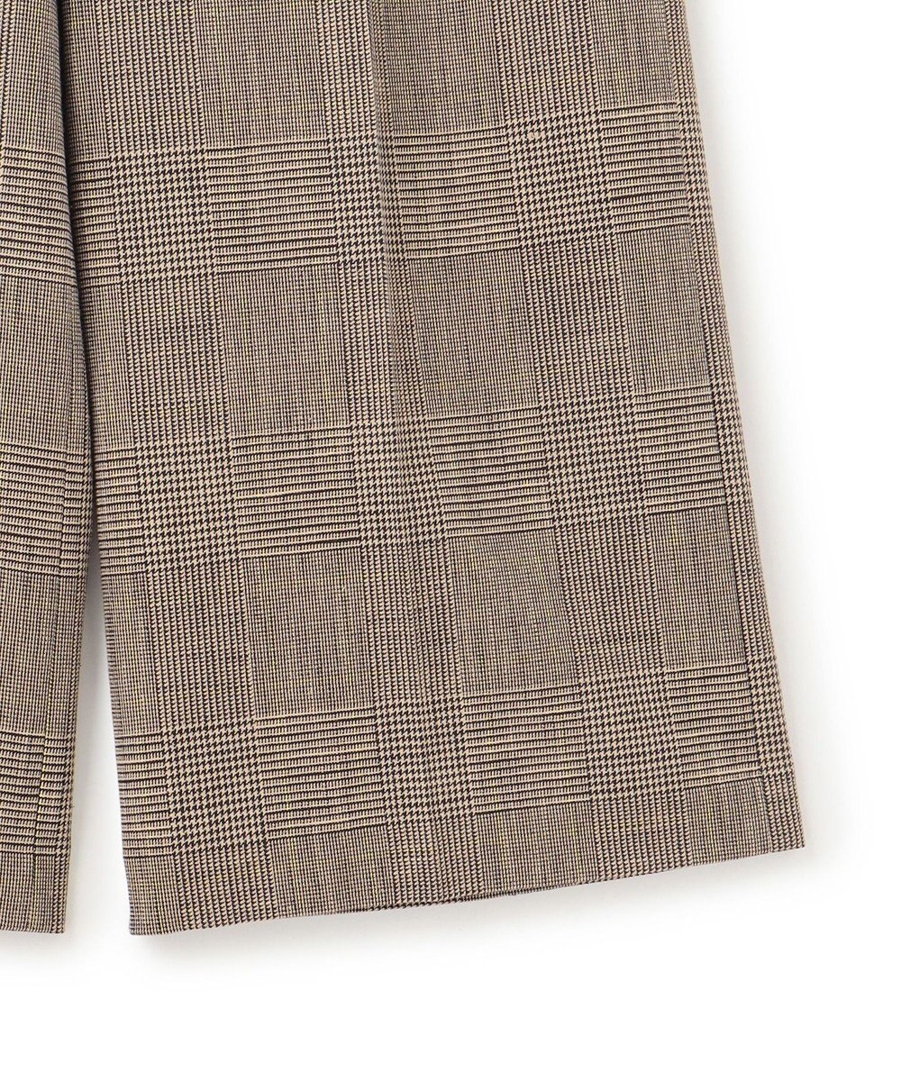 uncrave グレンチェック ワイドパンツ 