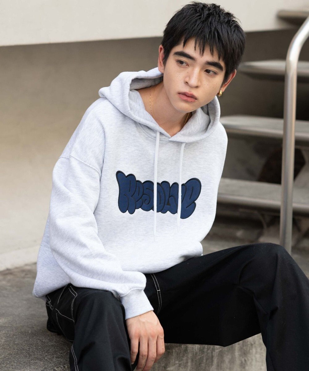 WEGO 【ユニセックス着用ITEM/SMLサイズ展開】グラフィックロゴプルパーカー 