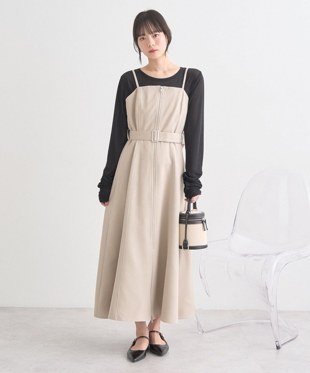 earth music&ecology ダブルジップキャミワンピース 