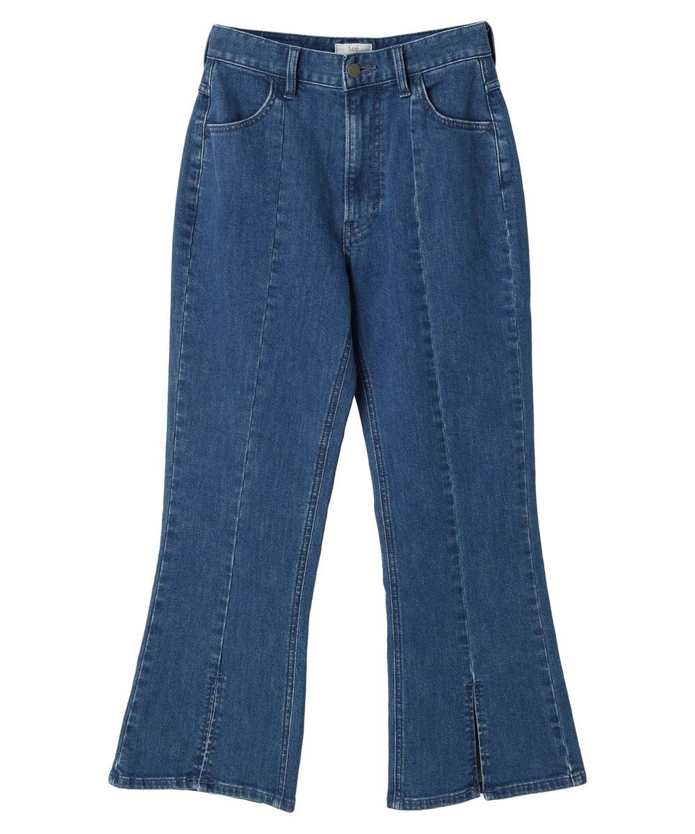 earth music&ecology Ｌｅｅ×ｅ．ｍ．ａ．ｅ．スリットフレアデニムパンツ 