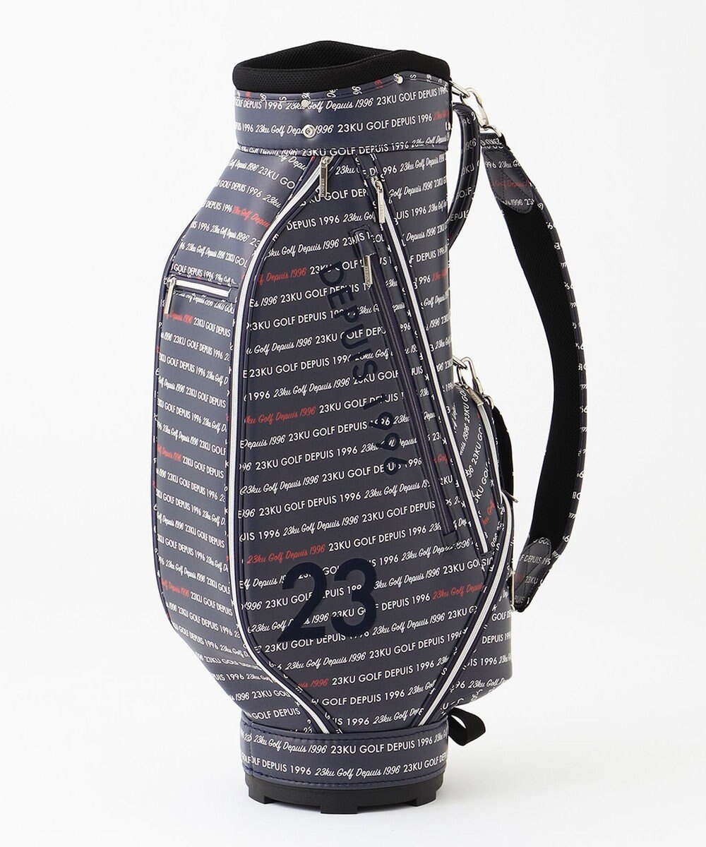 23区GOLF 【UNISEX】ロゴ総柄 キャディバッグ 