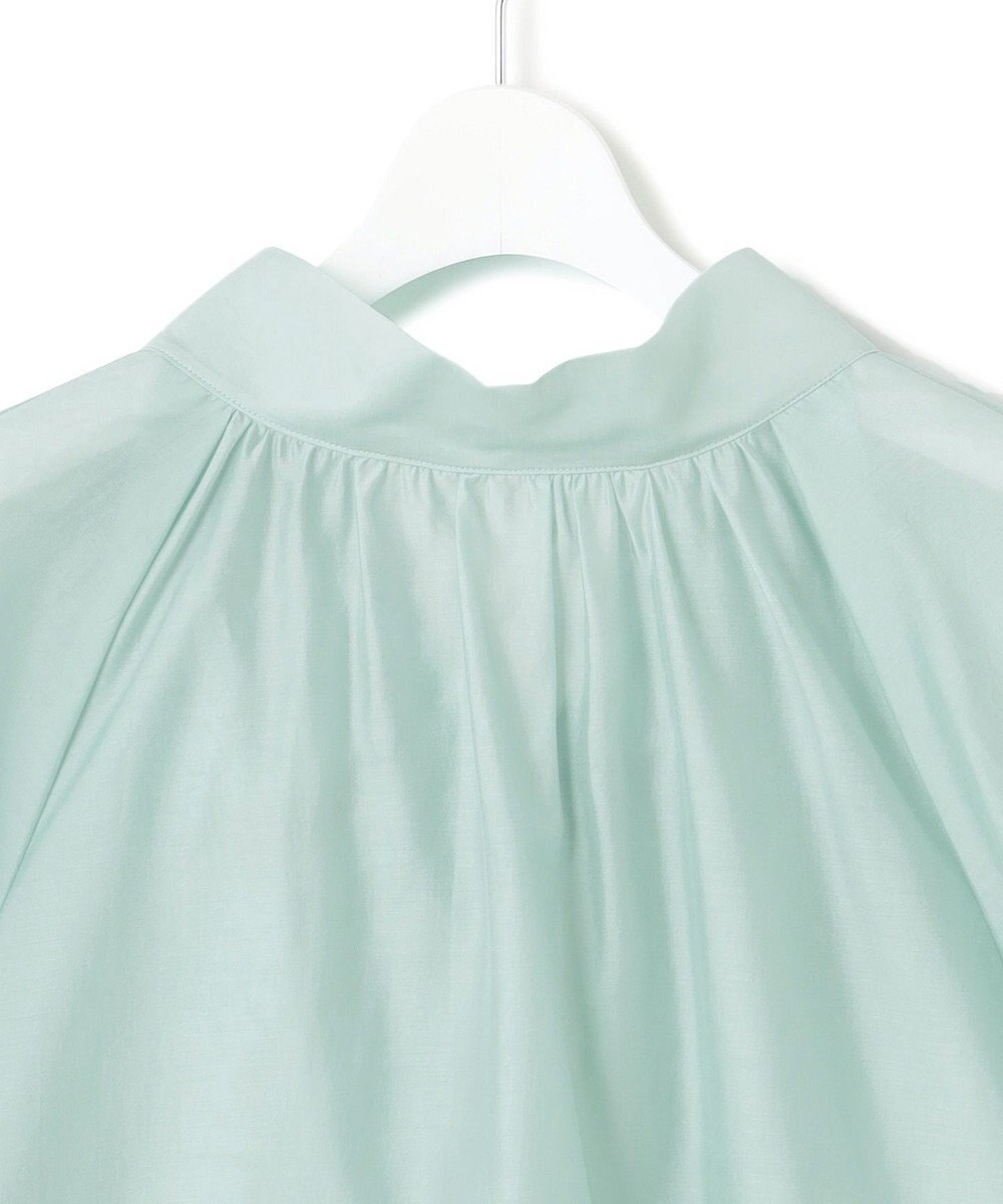 23区 L 【WEB&一部店舗限定/洗える】ライトシアーミクスチャー ボウタイ ブラウス 