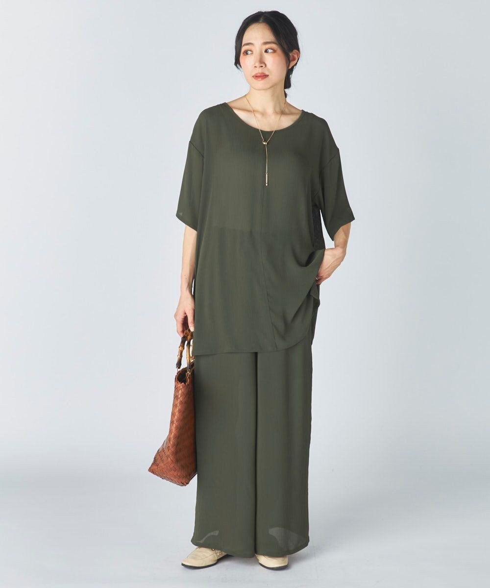 OP／FILA 【Ocean Pacific】シアーオーバーサイズTシャツ 
