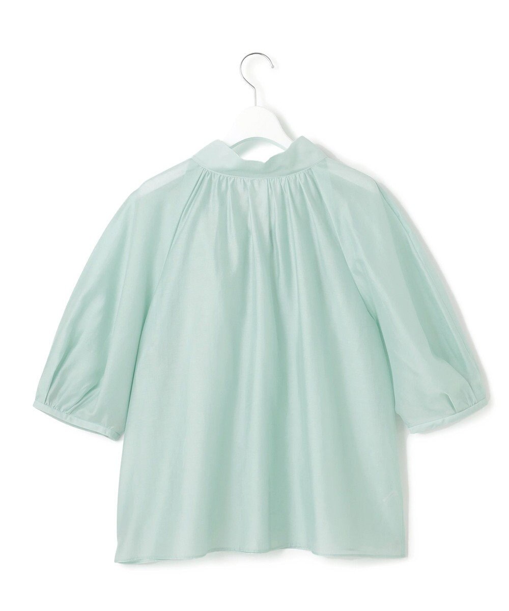 23区 L 【WEB&一部店舗限定/洗える】ライトシアーミクスチャー ボウタイ ブラウス 