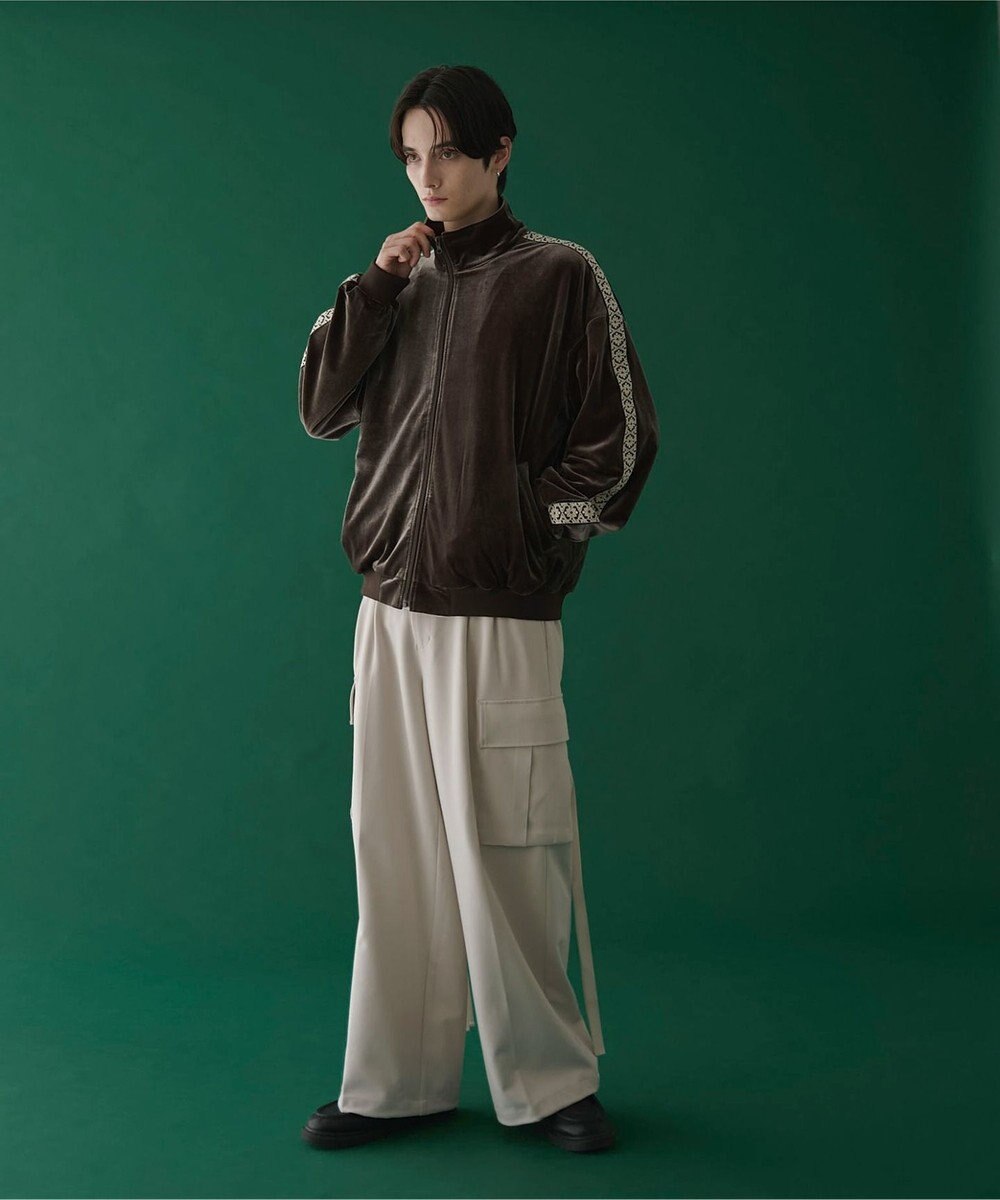 WEGO ベロアライントラックジャケット 